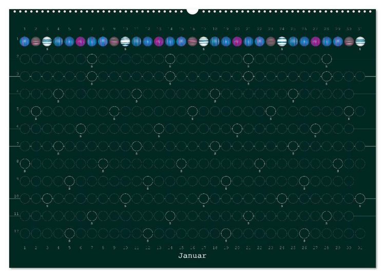 Produktbild: Perlenkalender (Wandkalender 2027 DIN A2 quer), CALVENDO Monatskalender