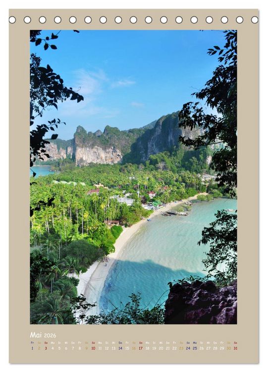 Produktbild: Erlebe mit mir das sonnige Thailand (Tischkalender 2026 DIN A5 hoch), CALVENDO Monatskalender