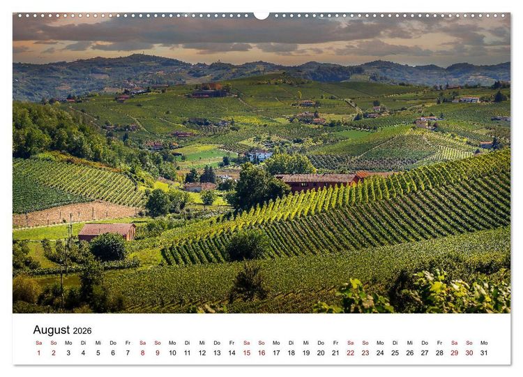 Produktbild: Piemont und Turin (Wandkalender 2026 DIN A2 quer), CALVENDO Monatskalender