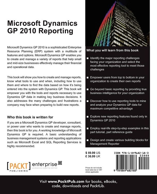 Produktbild: Microsoft Dynamics GP 2010 Reporting