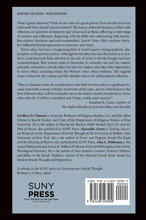 Produktbild: Jewish Virtue Ethics