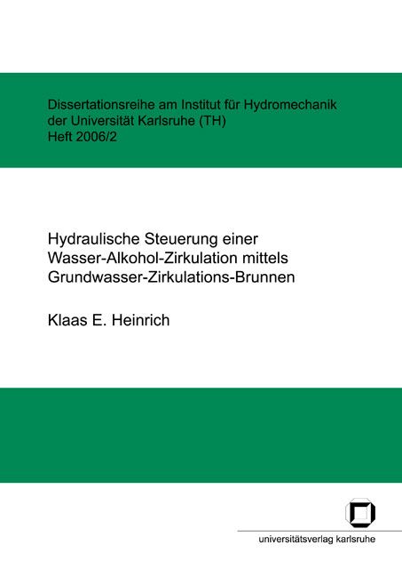 Produktbild: Hydraulische Steuerung einer Wasser-Alkohol-Zirkulation mittels Grundwasser-Zirkulations-Brunnen