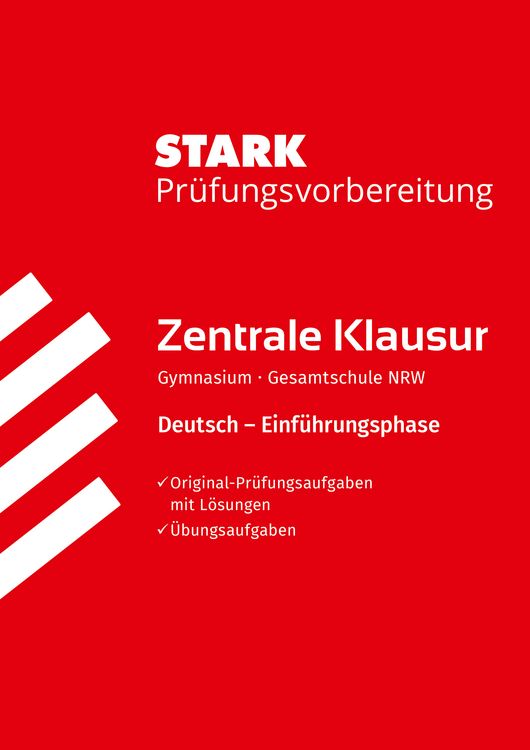Produktbild: STARK Deutsch 11. Klasse - Zentrale Klausur NRW - Pr&uuml;fungsvorbereitung
