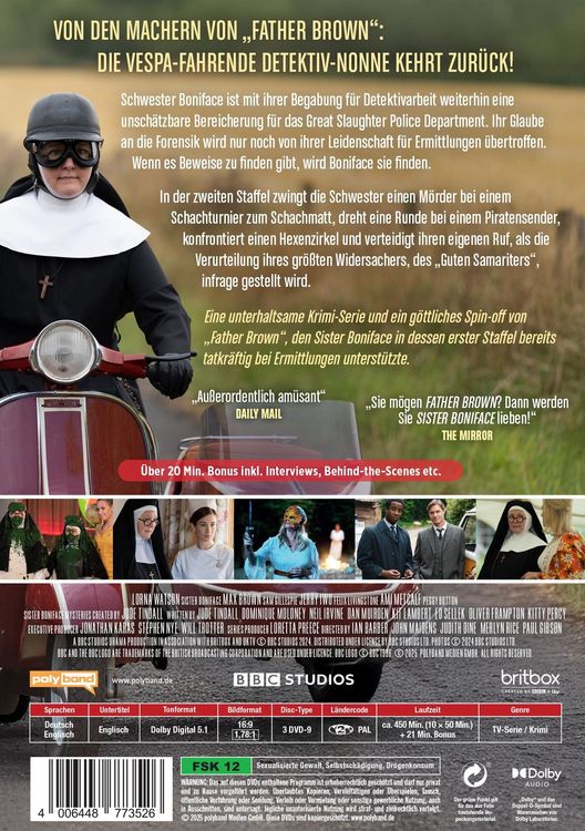 Produktbild: Sister Boniface Mysteries - Die komplette zweite Staffel - Von den Machern von "Father Brown" [3 DVDs]