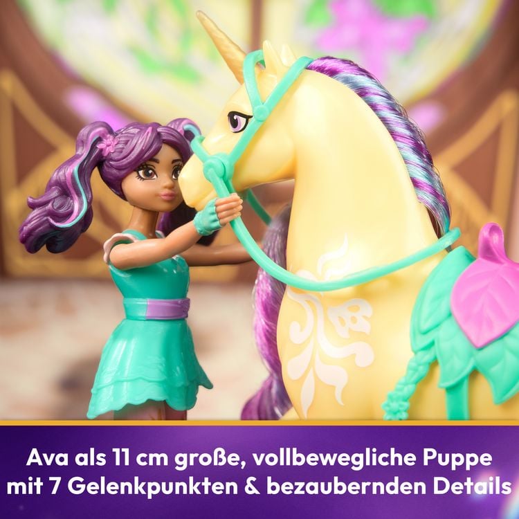 Produktbild: Unicorn Academy Ava und Einhorn Leaf Set - ca. 12 cm