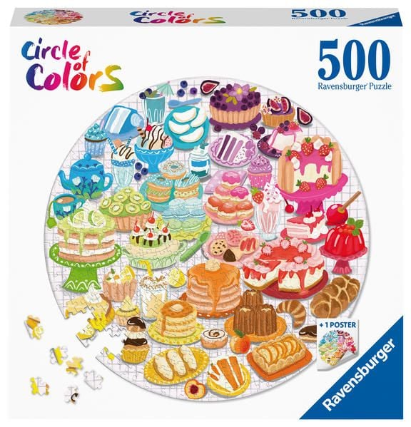 Produktbild: Puzzle Ravensburger Circle of Colors - Desserts 500 Teile