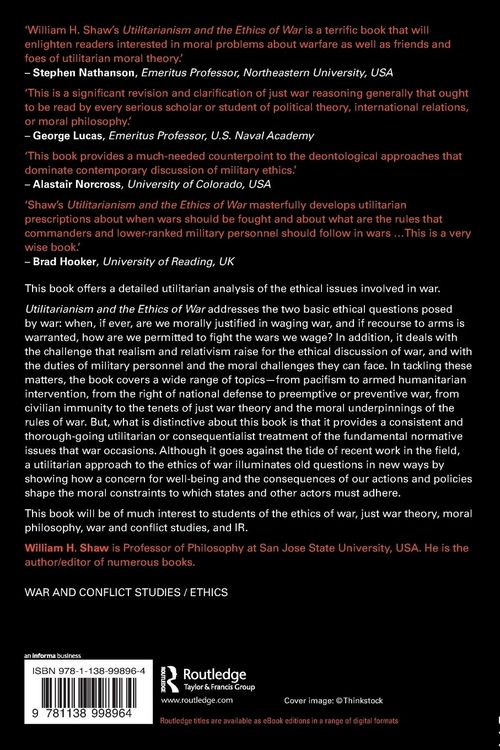 Produktbild: Utilitarianism and the Ethics of War