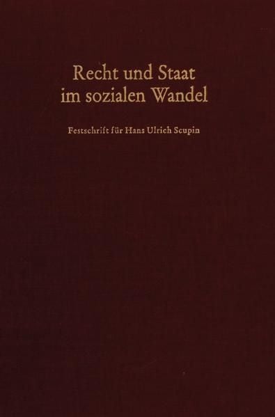 Produktbild: Recht und Staat im sozialen Wandel.