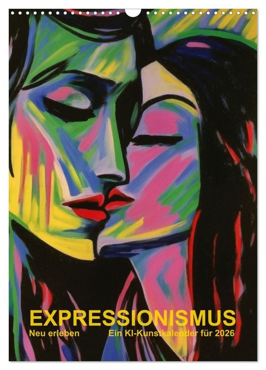 Produktbild: EXPRESSIONISMUS Neu Erleben Ein KI-Kunstkalender (Wandkalender 2026 DIN A3 hoch), CALVENDO Monatskalender