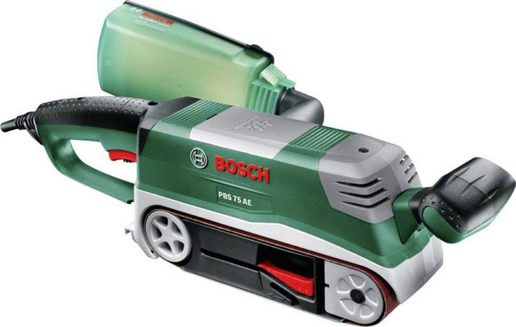 Produktbild: Bosch Home and Garden PBS 75 AE-Set 06032A1101 Bandschleifer mit Zubeh&ouml;r, inkl. Koffer 750 W 76 x 165 mm Band-Breite 75 mm Band-L&auml;nge 533 mm