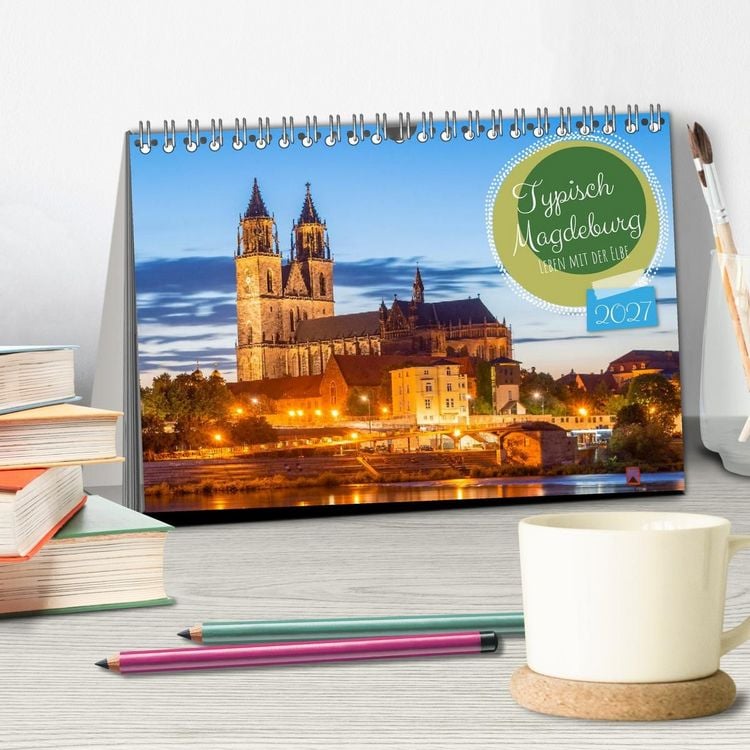 Produktbild: Typisch Magdeburg (Tischkalender 2027 DIN A5 quer), CALVENDO Monatskalender