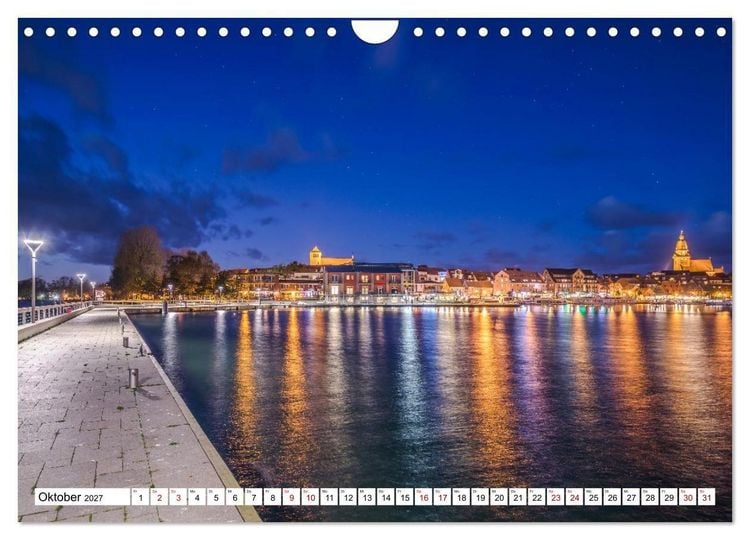 Produktbild: Waren M&uuml;ritz, nach Sonnenuntergang (Wandkalender 2027 DIN A4 quer), CALVENDO Monatskalender