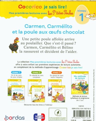 Produktbild: Carmen, Carm&eacute;lito et la poule aux oeufs chocolat : niveau 1