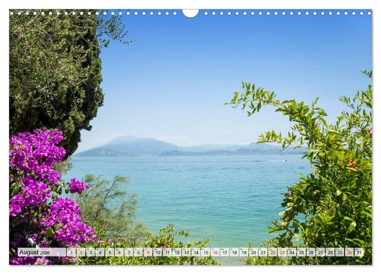 Produktbild: GARDASEE Die sch&ouml;nsten Uferpromenaden (Wandkalender 2026 DIN A3 quer), CALVENDO Monatskalender