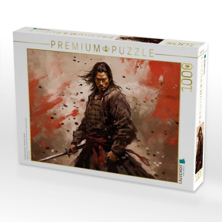 Produktbild: CALVENDO Puzzle Innerlich zentriert - Samurai im Kampf | 1000 Teile Lege-Gr&ouml;&szlig;e 64x48cm Foto-Puzzle f&uuml;r gl&uuml;ckliche Stunden