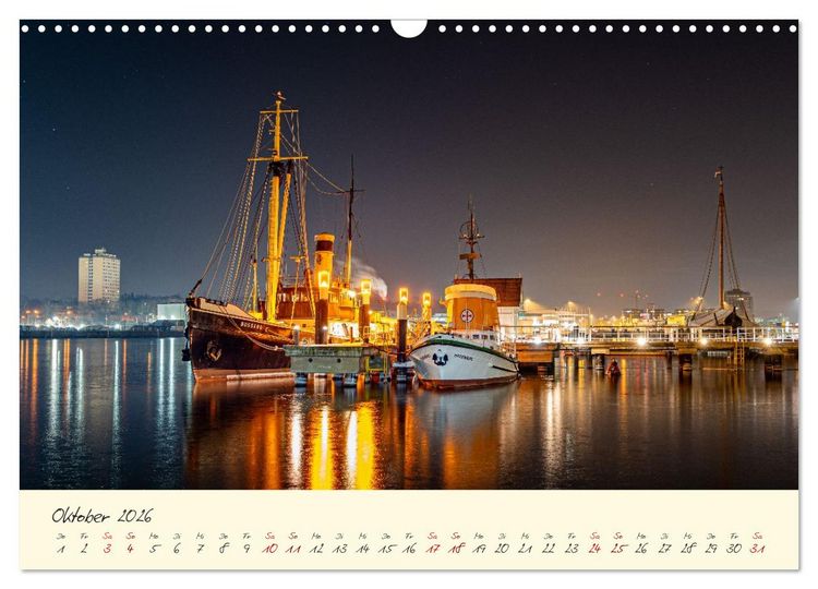 Produktbild: Kiel &ndash; Maritimes Flair im Wandel der Jahreszeiten (Wandkalender 2026 DIN A3 quer), CALVENDO Monatskalender