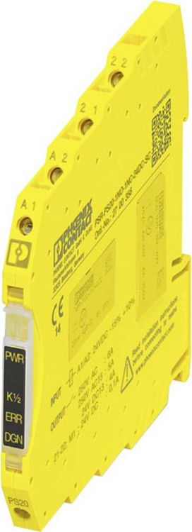 Produktbild: Sicherheitsrelais PSR-PS20-1NO-1NC-24DC-SC Phoenix Contact Betriebsspannung: 24 V/DC 1 Schlie&szlig;er (B x H x T) 6.8 x 93.1 x 102.5 mm 1 St.