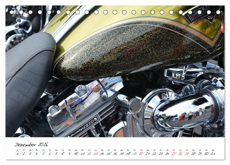 Produktbild: Harley Davidson - Details einer Legende (Tischkalender 2026 DIN A5 quer), CALVENDO Monatskalender
