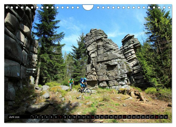 Produktbild: Mountainbike Traumpfade (Wandkalender 2026 DIN A4 quer), CALVENDO Monatskalender
