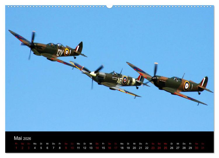 Produktbild: Oldtimer am Himmel (Wandkalender 2026 DIN A2 quer), CALVENDO Monatskalender
