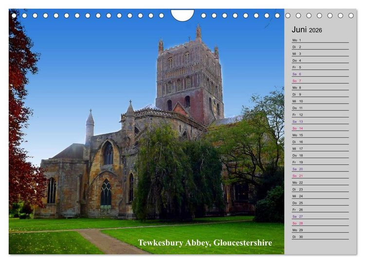 Produktbild: Englands bezaubernde Burgen, Schl&ouml;sser und mehr (Wandkalender 2026 DIN A4 quer), CALVENDO Monatskalender