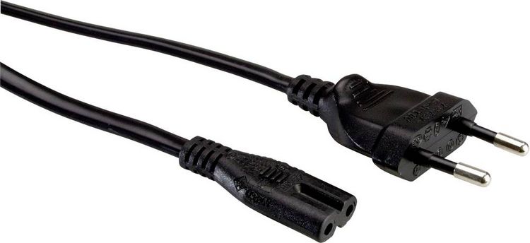 Produktbild: Value 19.99.2089 Strom Netzkabel Schwarz 1.00m