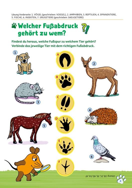 Produktbild: Frag doch mal ... die Maus: Mein R&auml;tselblock mit der Maus- Wilde Tiere
