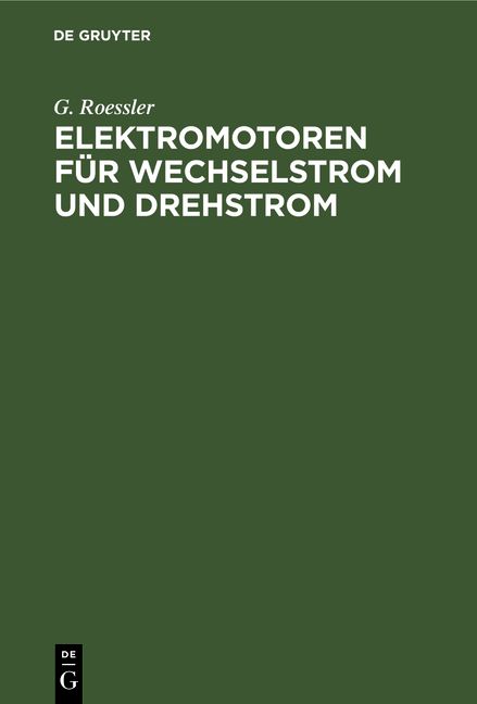 Produktbild: Elektromotoren f&uuml;r Wechselstrom und Drehstrom