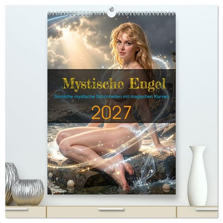 Produktbild: Mystische Engel (hochwertiger Premium Wandkalender 2027 DIN A2 hoch), Kunstdruck in Hochglanz