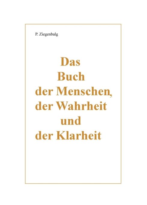 Produktbild: Das Buch der Menschen, der Wahrheit und der Klarheit