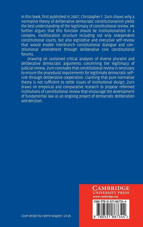 Produktbild: Deliberative Democracy and the Institutions of Judicial Review