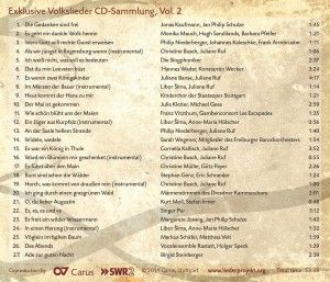 Produktbild: Volkslieder Vol. 2/CD