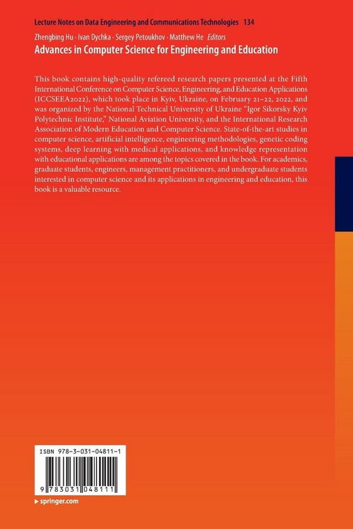 Produktbild: Advances in Computer Science for Engineering and Education