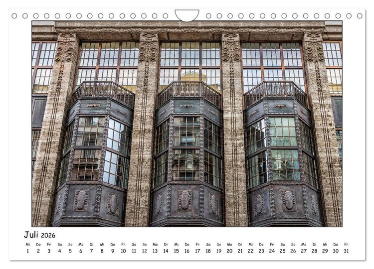 Produktbild: Wiener Jugendstil-Fassaden (Wandkalender 2026 DIN A4 quer), CALVENDO Monatskalender