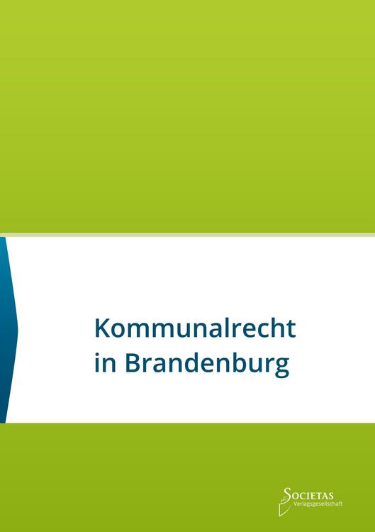 Produktbild: Kommunalrecht in Brandenburg