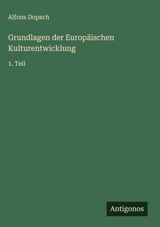 Produktbild: Grundlagen der Europ&auml;ischen Kulturentwicklung