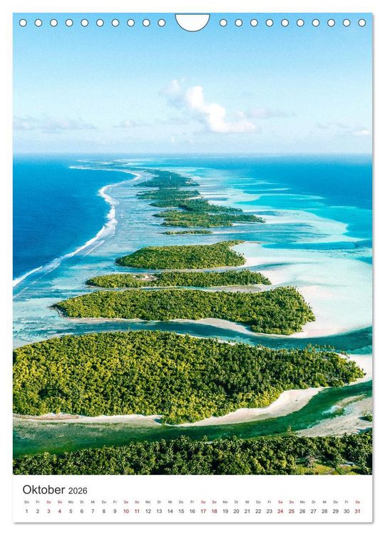 Produktbild: Tropisches Paradies Luftaufnahmen (Wandkalender 2026 DIN A4 hoch), CALVENDO Monatskalender