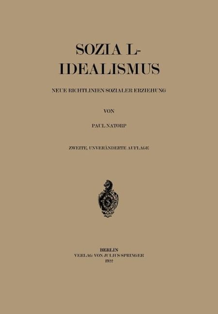 Produktbild: Sozial-Idealismus