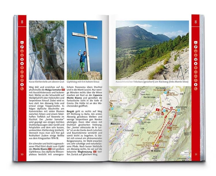 Produktbild: KOMPASS Wanderf&uuml;hrer Gardasee, 70 Touren mit Extra-Tourenkarte