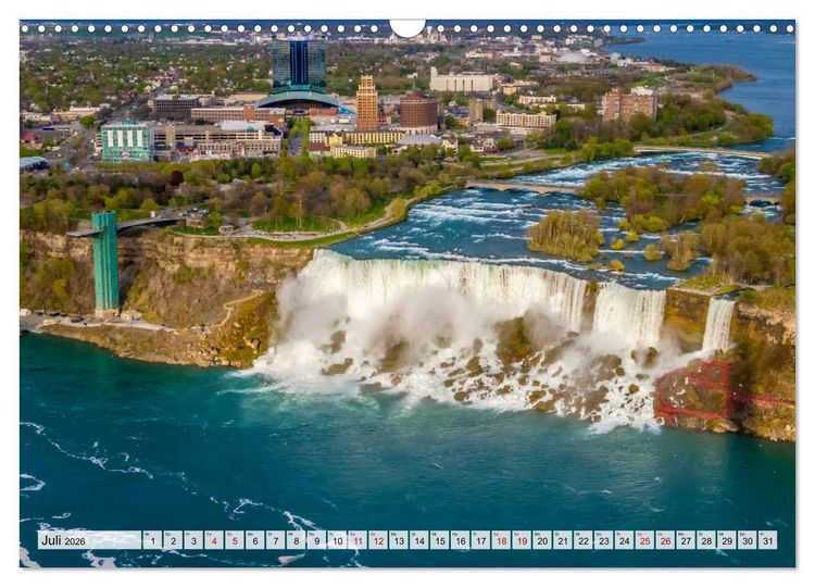 Produktbild: NIAGARAF&Auml;LLE Idyllische Impressionen bei Tag und Nacht (Wandkalender 2026 DIN A3 quer), CALVENDO Monatskalender