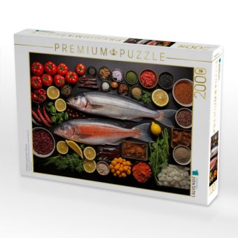 Produktbild: CALVENDO Puzzle Fischplatte zur gesunden Ern&auml;hrung | 2000 Teile Lege-Gr&ouml;&szlig;e 90x67cm Foto-Puzzle f&uuml;r gl&uuml;ckliche Stunden
