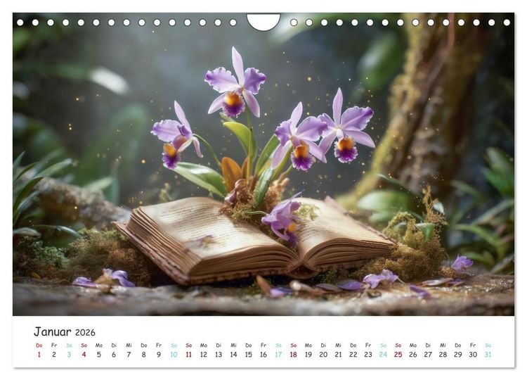 Produktbild: Im Schatten der Orchidee (Wandkalender 2026 DIN A4 quer), CALVENDO Monatskalender