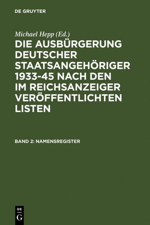 Produktbild: Namensregister