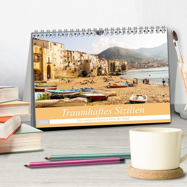 Produktbild: Traumhaftes Sizilien (Tischkalender 2026 DIN A5 quer), CALVENDO Monatskalender