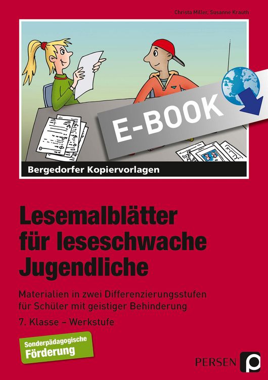 Produktbild: Lesemalbl&auml;tter f&uuml;r leseschwache Jugendliche