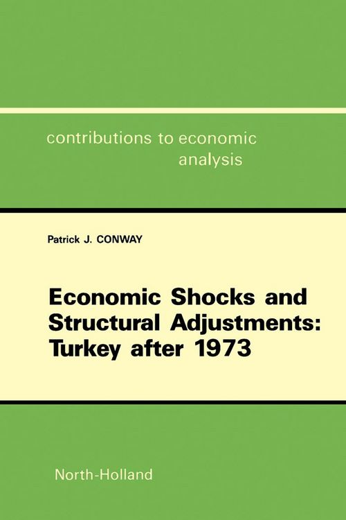 Produktbild: Economic Shocks and Structural Adjustments: Turkey after 1973