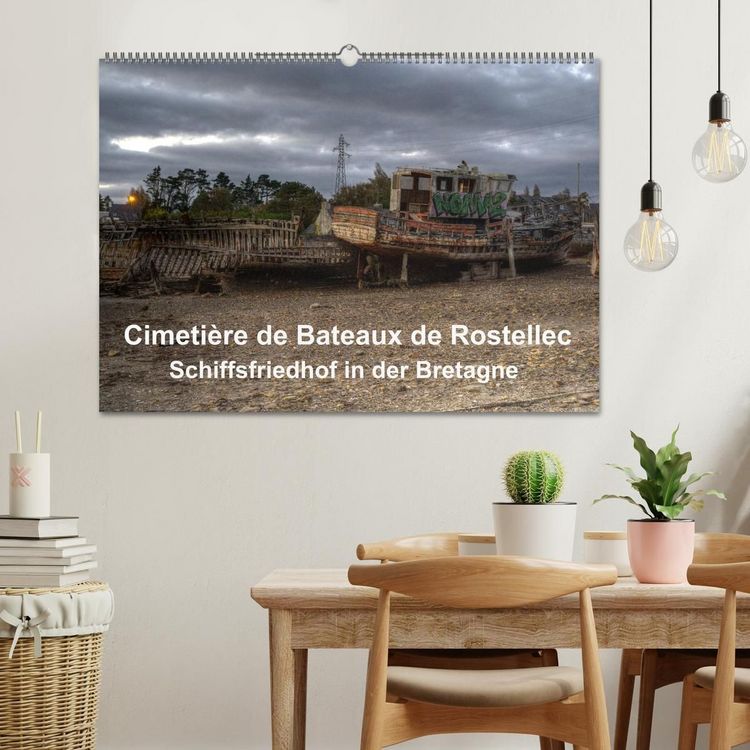 Produktbild: Cimeti&egrave;re de Bateaux de Rostellec (Wandkalender 2027 DIN A2 quer), CALVENDO Monatskalender