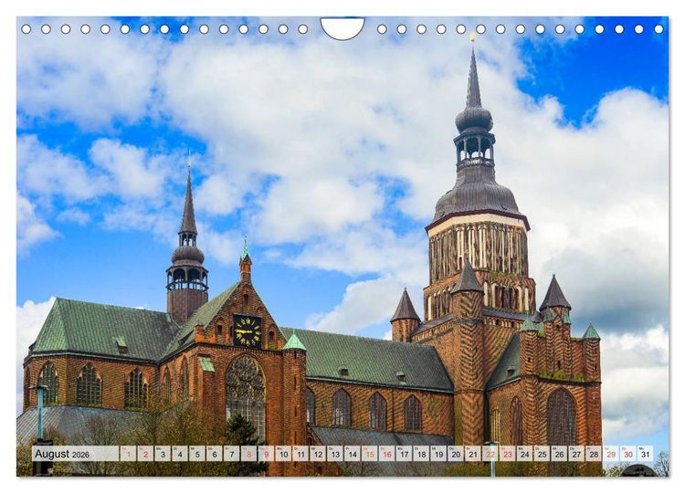 Produktbild: Stralsund Stadtansichten (Wandkalender 2026 DIN A4 quer), CALVENDO Monatskalender