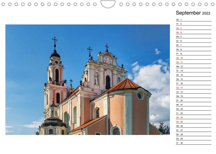 Produktbild: Ein Wochenende in Vilnius (Wandkalender 2022 DIN A4 quer)