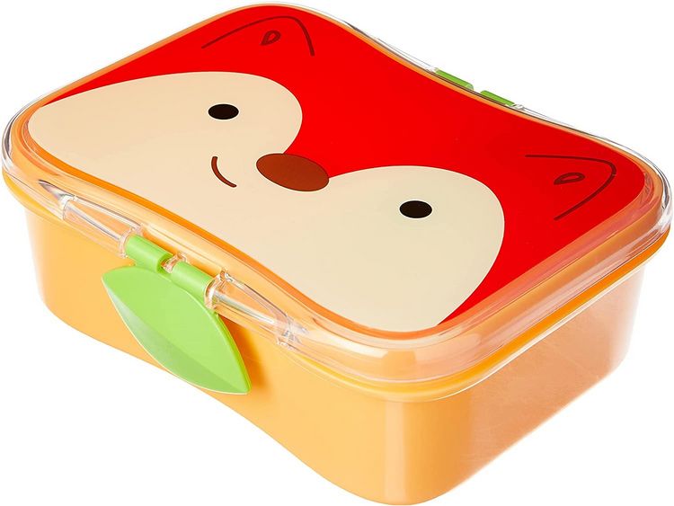 Produktbild: Du wirst dieses bunte, 4-teilige Set lieben, das sich hervorragend eignet, um das Pausenbrot in die Schule oder einen Snack in den Park mitzunehmen. Das Set f&uuml;r &bdquo;gro&szlig;e Kinder&ldquo; f&ouml;rdert das selbstst&auml;ndige Essen und enth&auml;lt einen kleineren Snackbeh&auml;lter